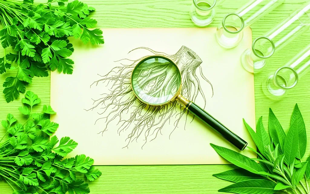 Scientific botanical inquiry texture